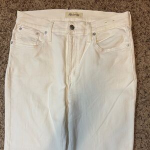 Madewell Classic White Jeans
